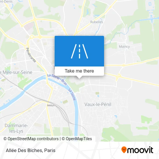 Allée Des Biches map