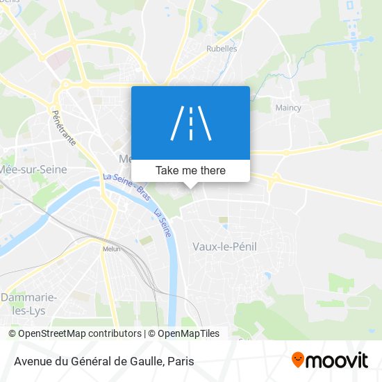 Mapa Avenue du Général de Gaulle