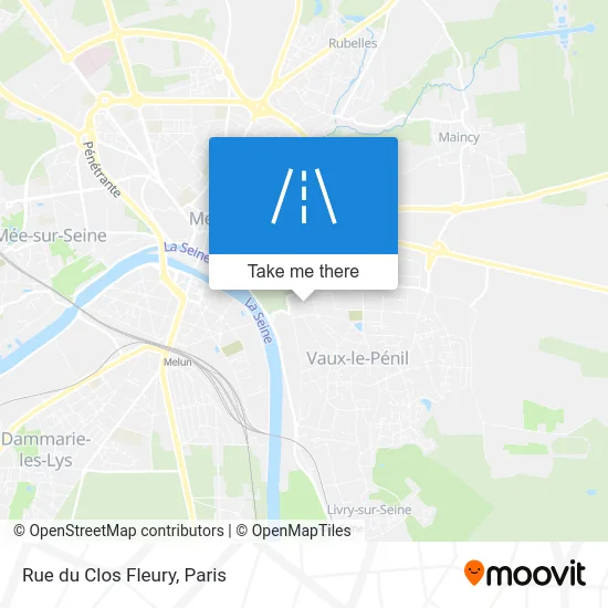 Rue du Clos Fleury map