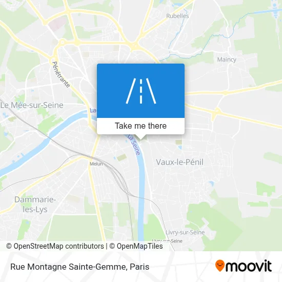 Rue Montagne Sainte-Gemme map