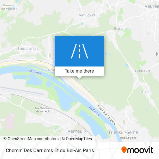 Chemin Des Carrières Et du Bel-Air map