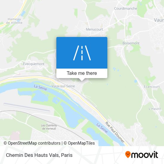 Chemin Des Hauts Vals map