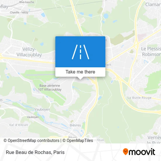 Rue Beau de Rochas map