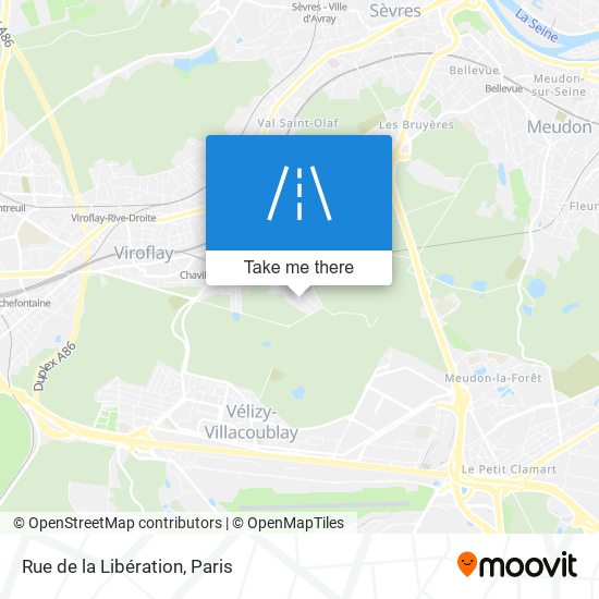 Mapa Rue de la Libération