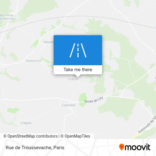 Rue de Troussevache map