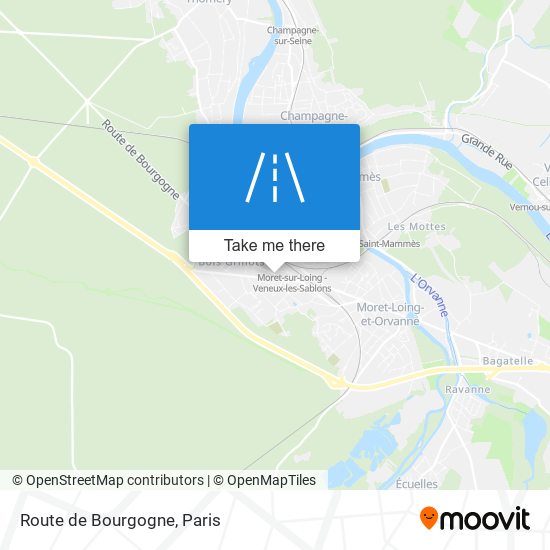 Mapa Route de Bourgogne