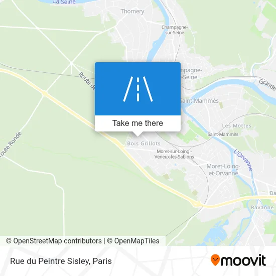 Rue du Peintre Sisley map