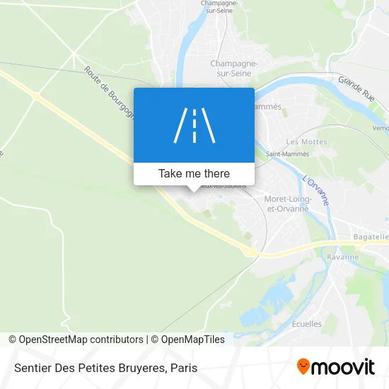 Sentier Des Petites Bruyeres map
