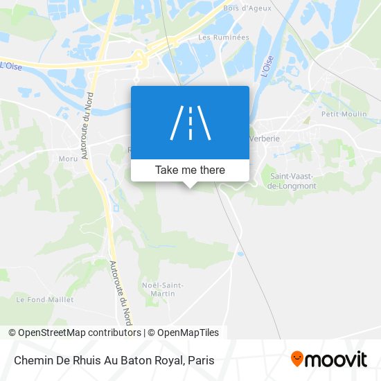 Chemin De Rhuis Au Baton Royal map