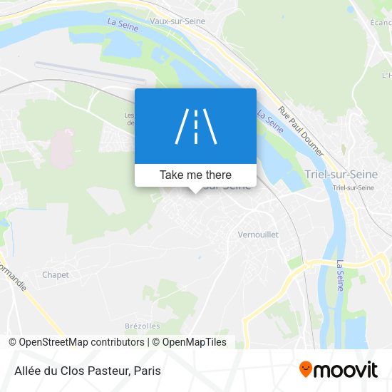 Allée du Clos Pasteur map