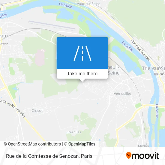 Rue de la Comtesse de Senozan map