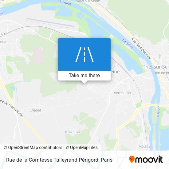 Rue de la Comtesse Talleyrand-Périgord map