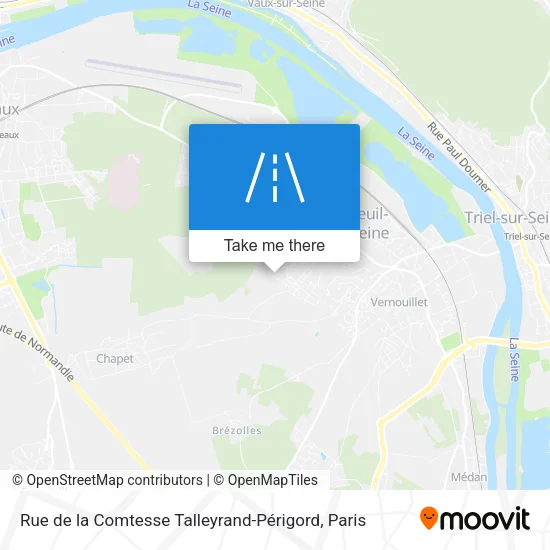 Rue de la Comtesse Talleyrand-Périgord map