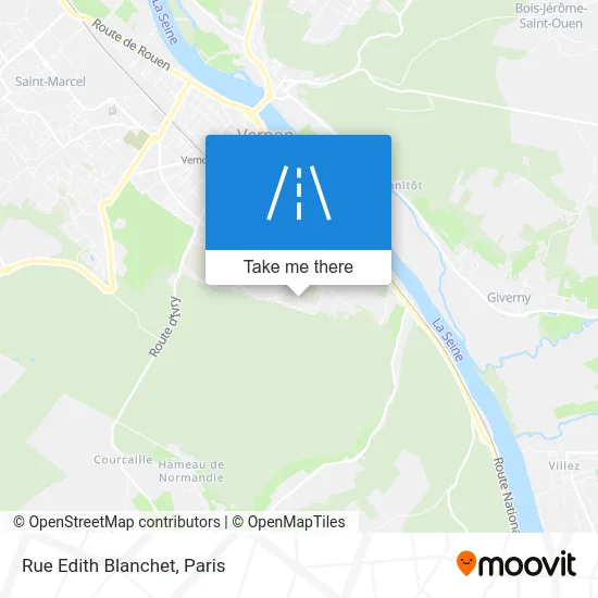 Rue Edith Blanchet map