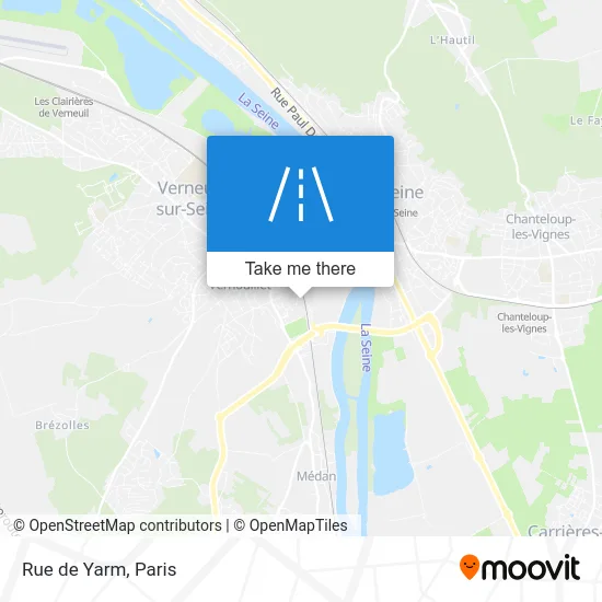 Rue de Yarm map