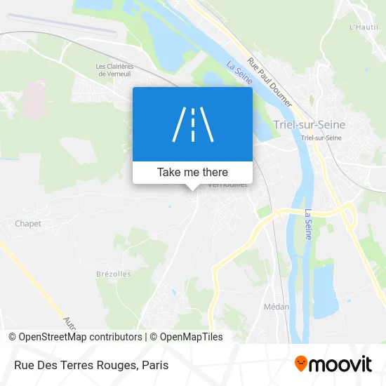Rue Des Terres Rouges map
