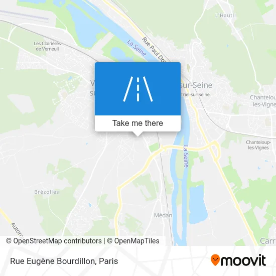 Rue Eugène Bourdillon map