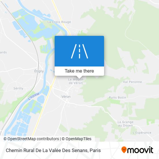 Chemin Rural De La Valée Des Senans map