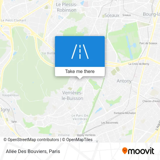 Allée Des Bouviers map