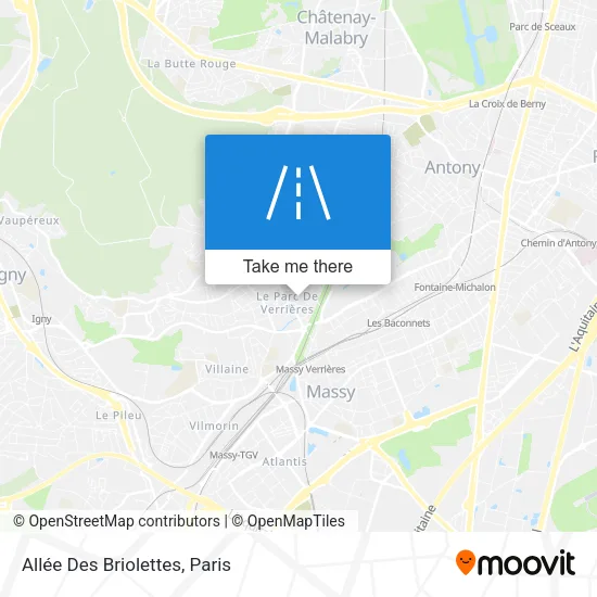 Allée Des Briolettes map