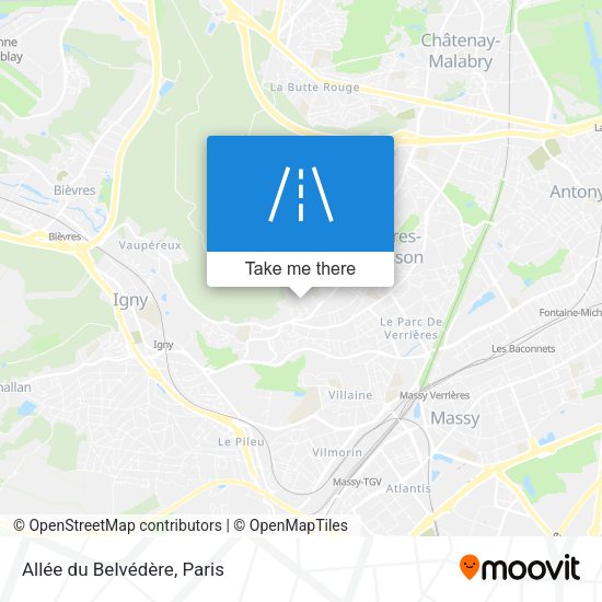 Allée du Belvédère map