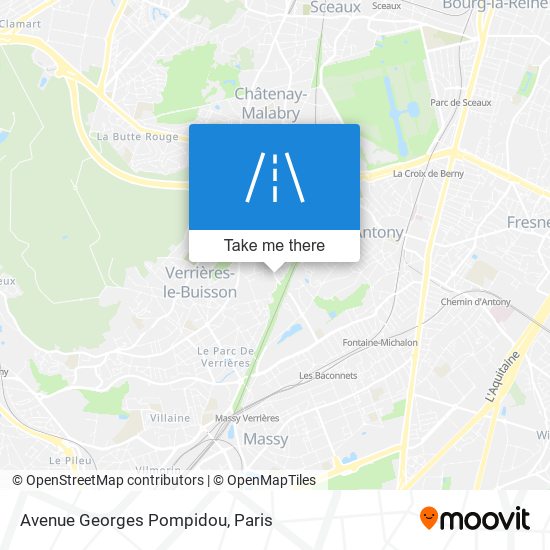 Mapa Avenue Georges Pompidou
