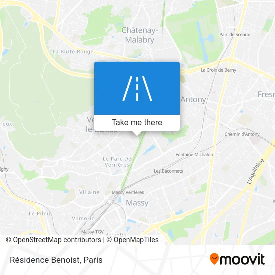 Résidence Benoist map