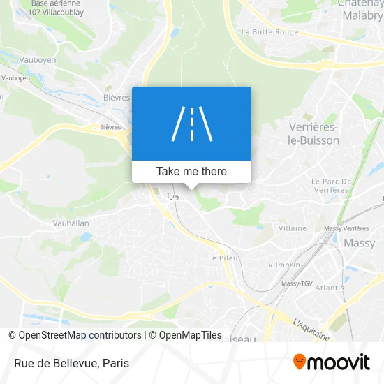 Rue de Bellevue map