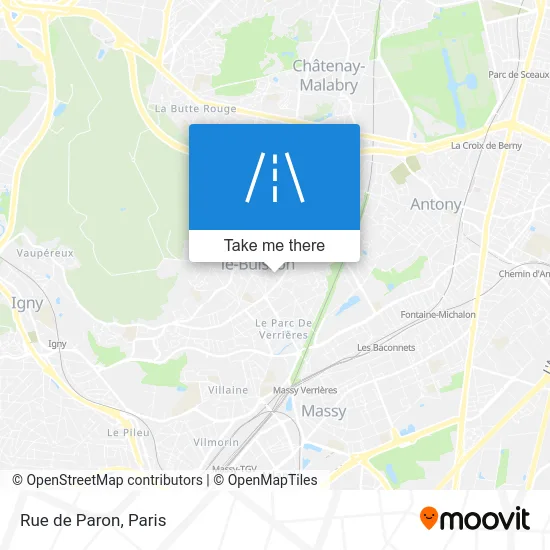 Rue de Paron map