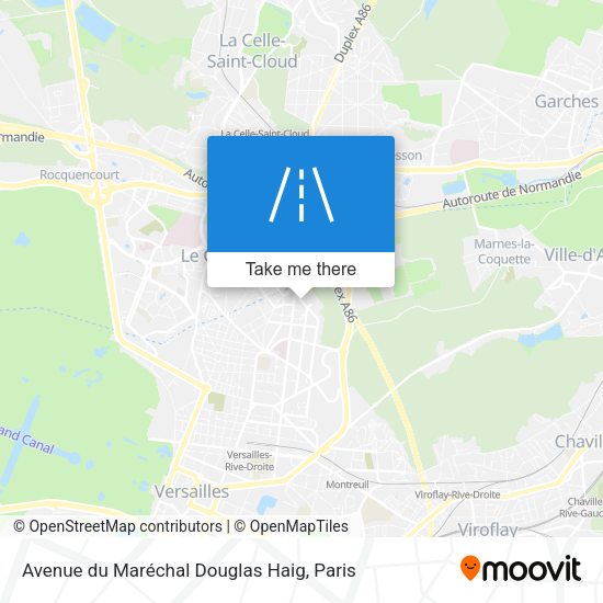 Avenue du Maréchal Douglas Haig map