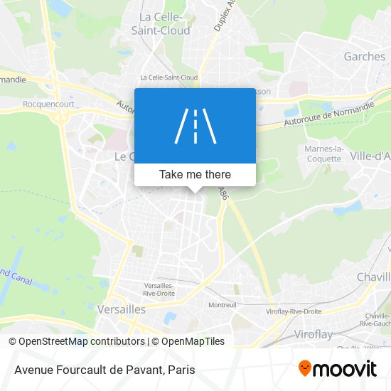 Avenue Fourcault de Pavant map