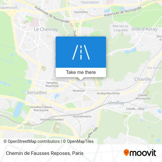 Chemin de Fausses Reposes map