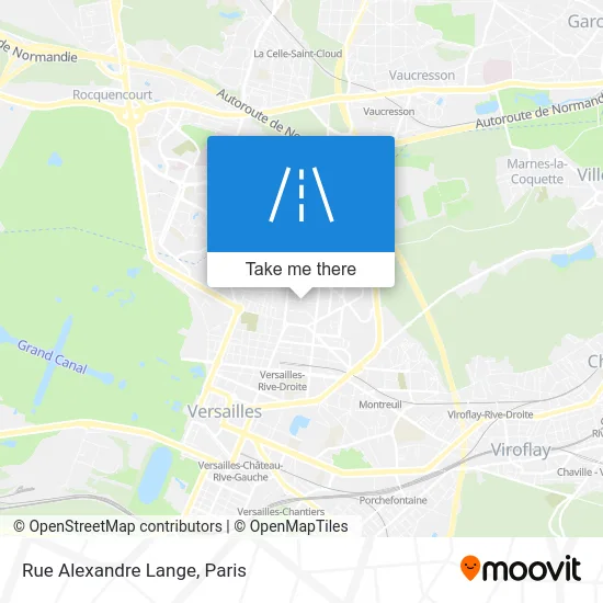 Mapa Rue Alexandre Lange