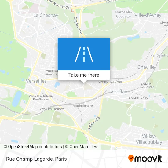Rue Champ Lagarde map