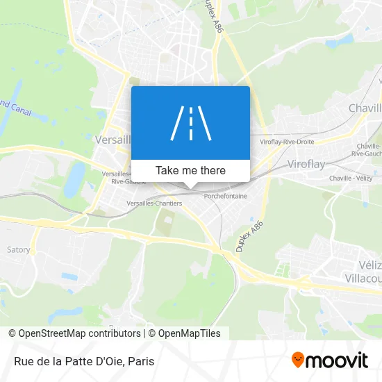 Rue de la Patte D'Oie map