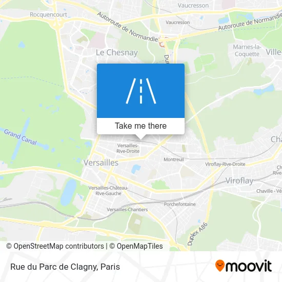 Rue du Parc de Clagny map