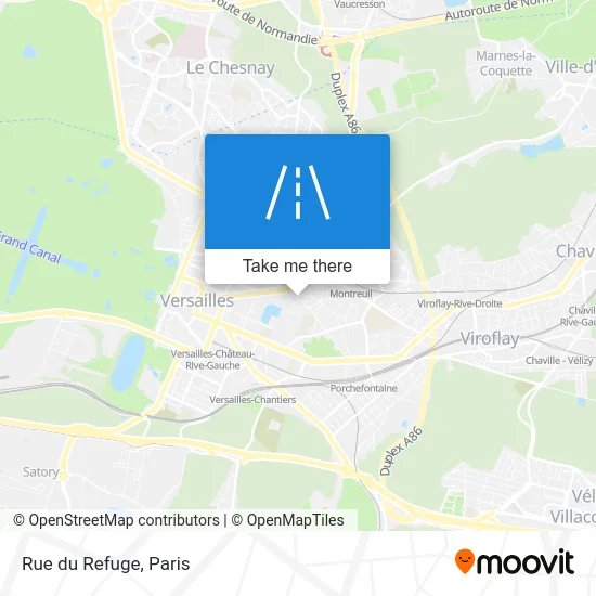 Rue du Refuge map