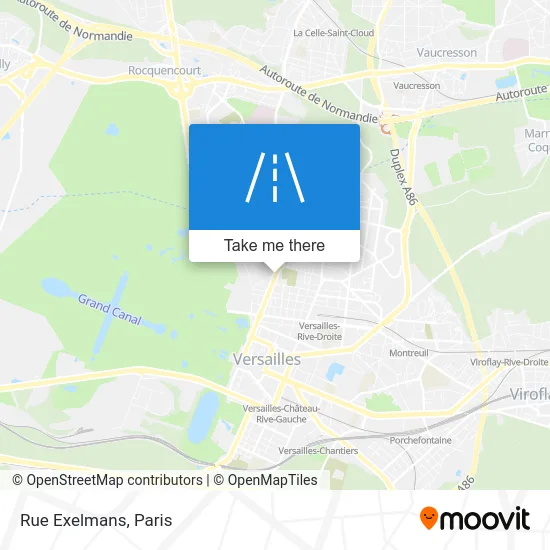 Rue Exelmans map