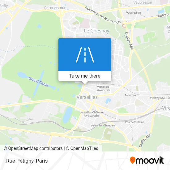 Rue Pétigny map