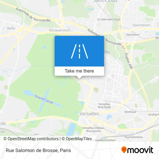 Rue Salomon de Brosse map