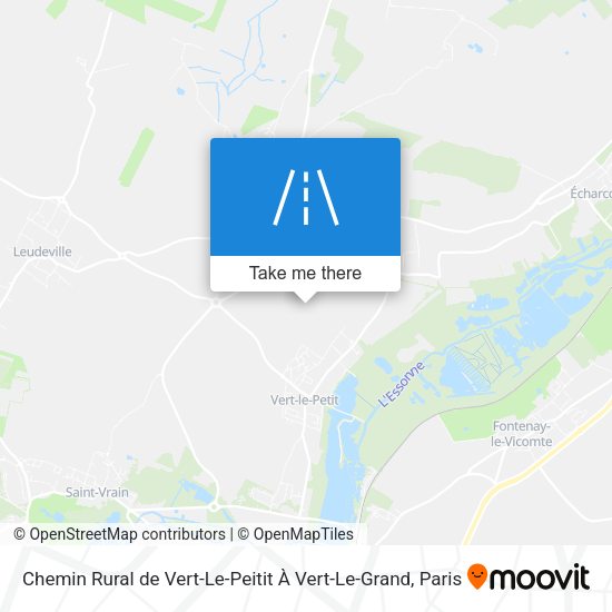 Chemin Rural de Vert-Le-Peitit À Vert-Le-Grand map
