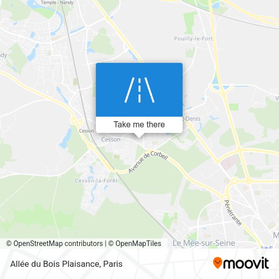 Allée du Bois Plaisance map