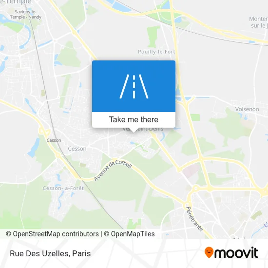 Rue Des Uzelles map