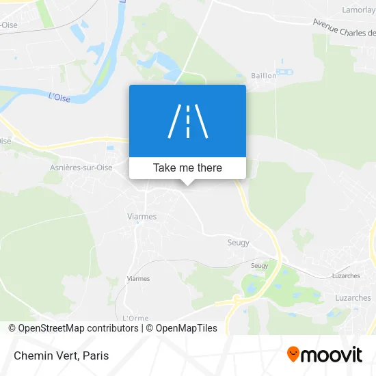 Chemin Vert map