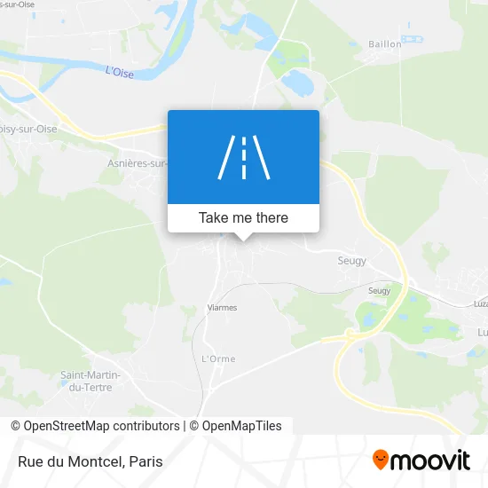 Rue du Montcel map