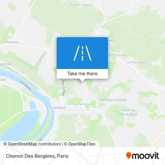 Chemin Des Bergères map