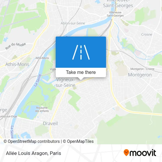 Allée Louis Aragon map