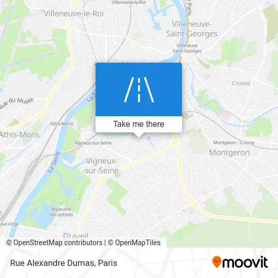 Rue Alexandre Dumas map