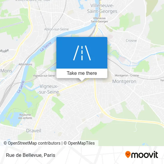 Rue de Bellevue map