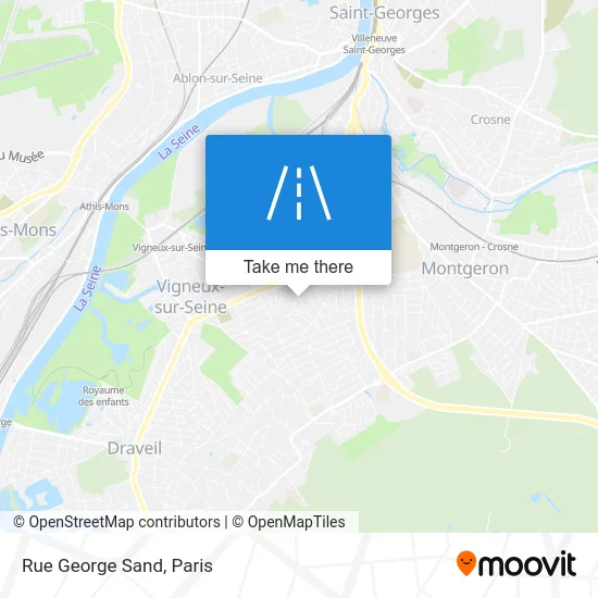 Rue George Sand map